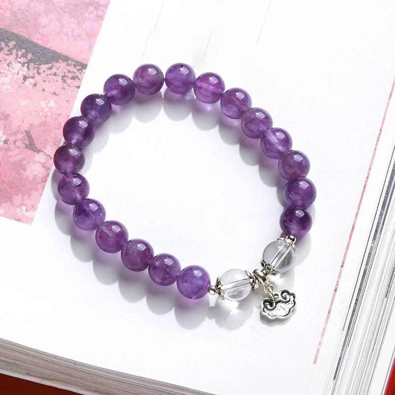 Fortune Cloud Amethyst Crystal Bracelet
