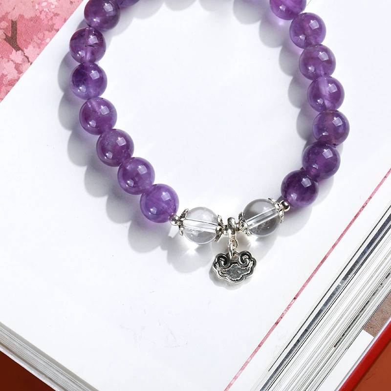 Fortune Cloud Amethyst Crystal Bracelet