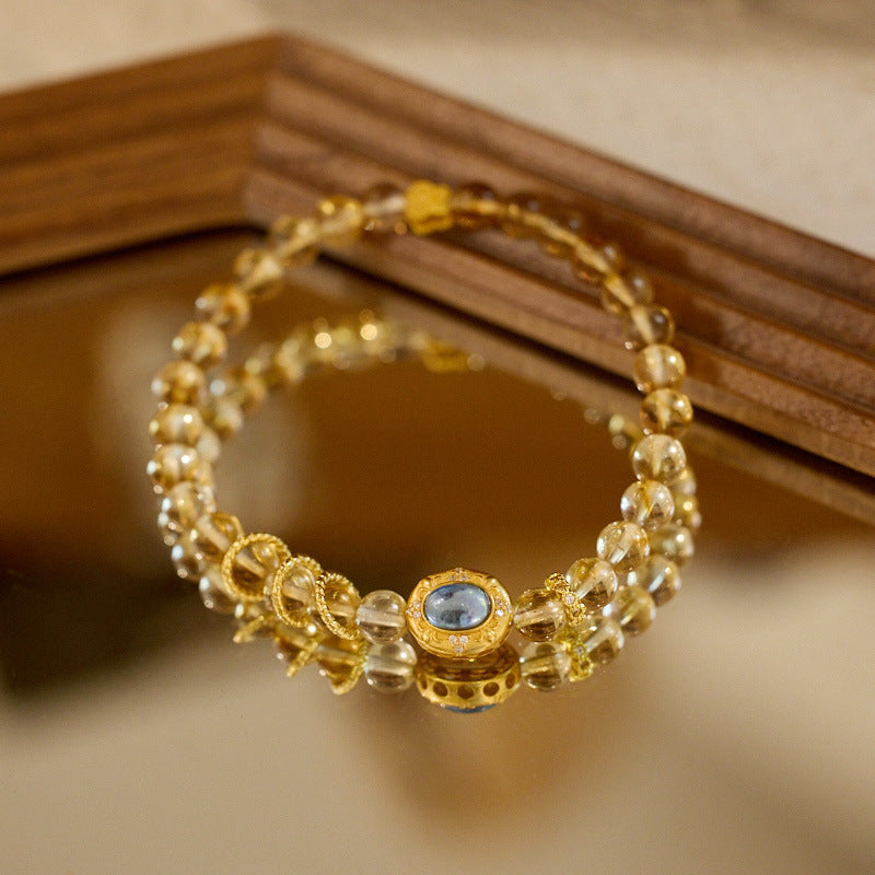 Golden Tides Citrine Crystal Bracelet