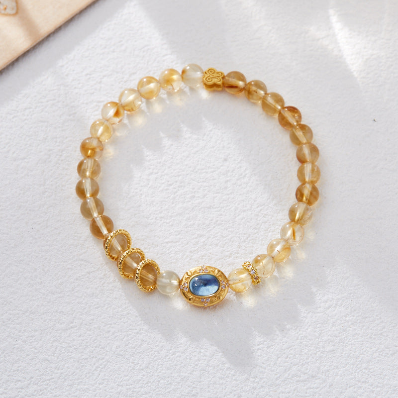 Golden Tides Citrine Crystal Bracelet