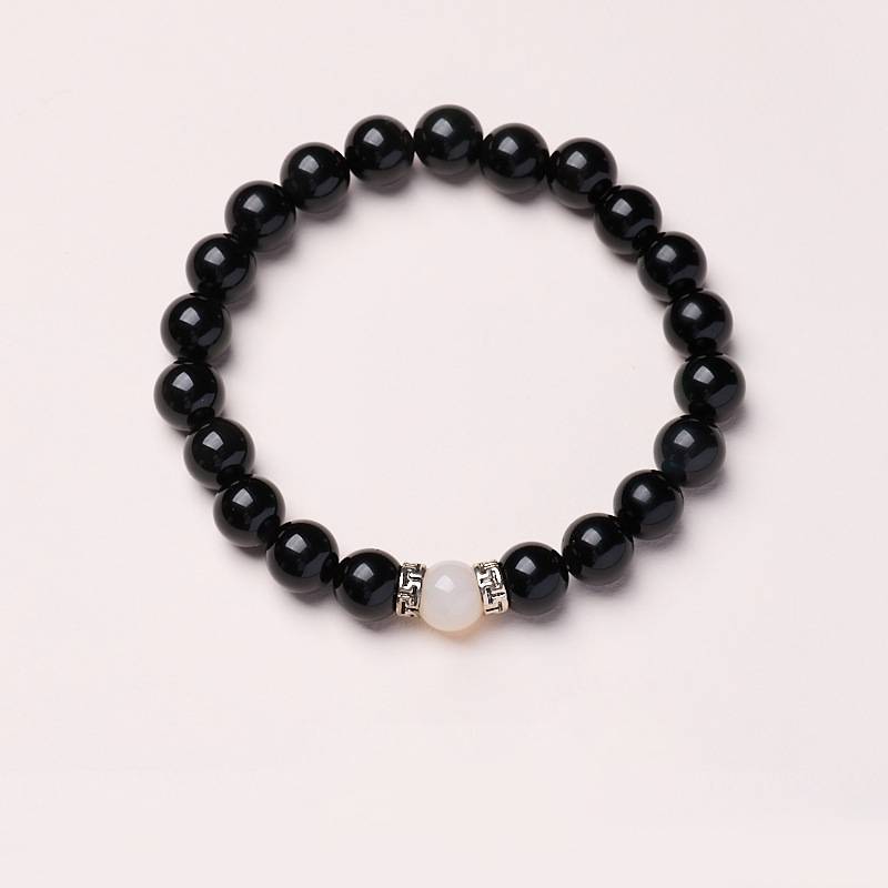 Obsidian guardian bracelet for energetic boundaries
