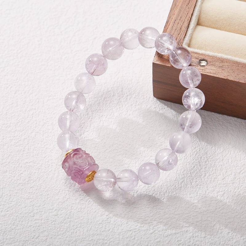 Ewiges Labyrinth Amethyst Kristall Armband