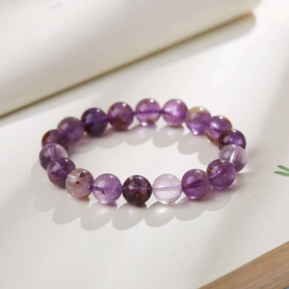 Ätherisches Phantom-Amethyst-Kristallarmband