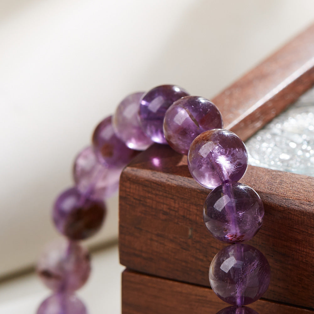 Ätherisches Phantom-Amethyst-Kristallarmband