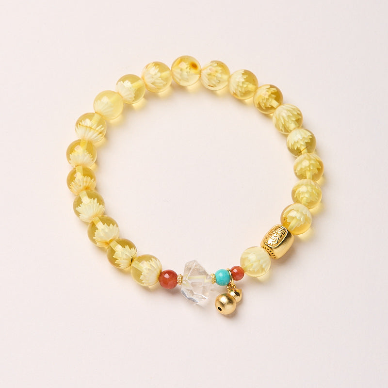Prosper Glow Amber Crystal Bracelet