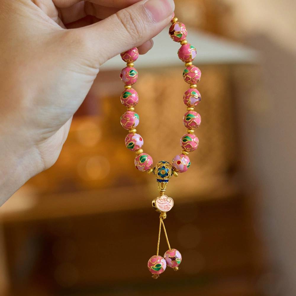 Blossom Orb Porcelain & Enamel Crystal Bracelet