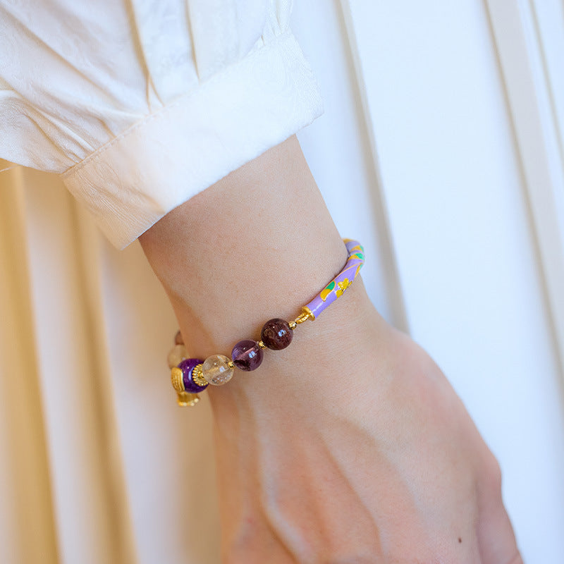Mystic Fusion Amethyst Kristall Armband