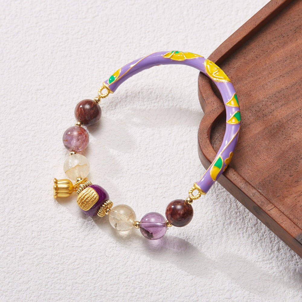 Mystic Fusion Amethyst Kristall Armband