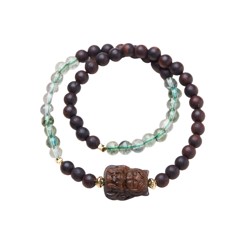 Celestial Fox Clear Quartz Crystal Bracelet