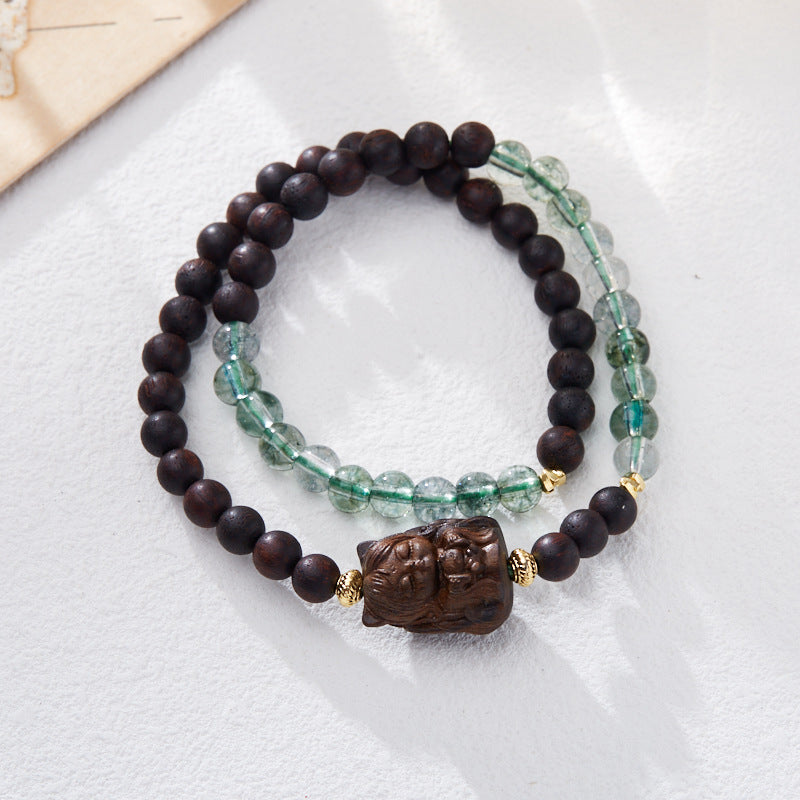 Celestial Fox Clear Quartz Crystal Bracelet