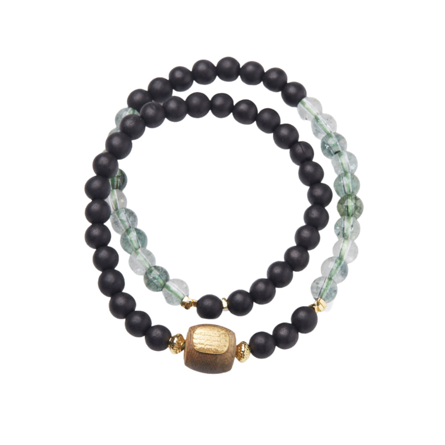 Ancient Glow Clear Quartz Crystal Bracelet