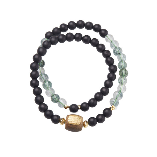 Ancient Glow Clear Quartz Crystal Bracelet
