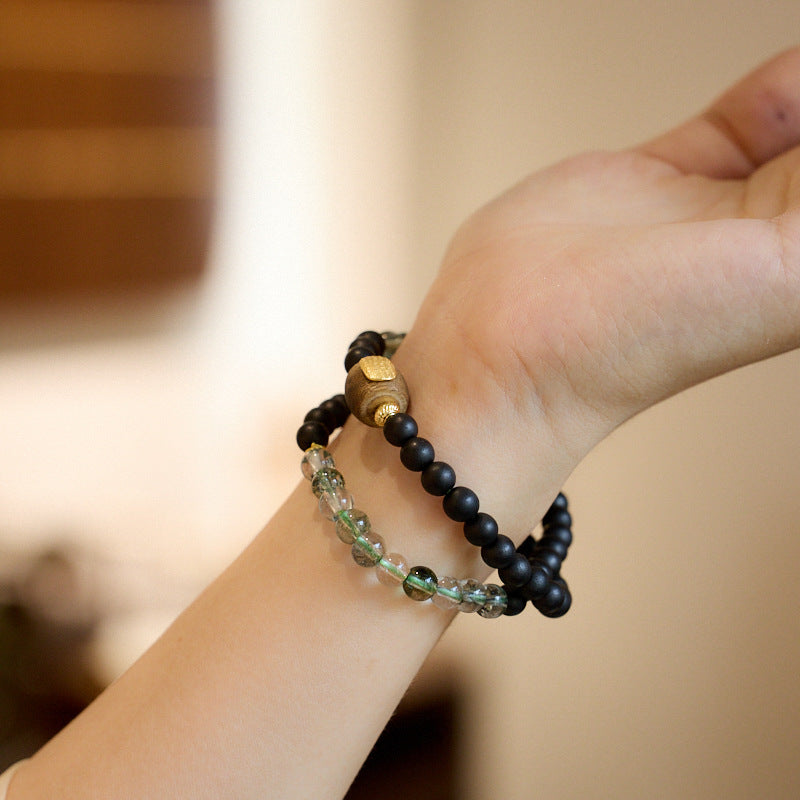 Ancient Glow Clear Quartz Crystal Bracelet