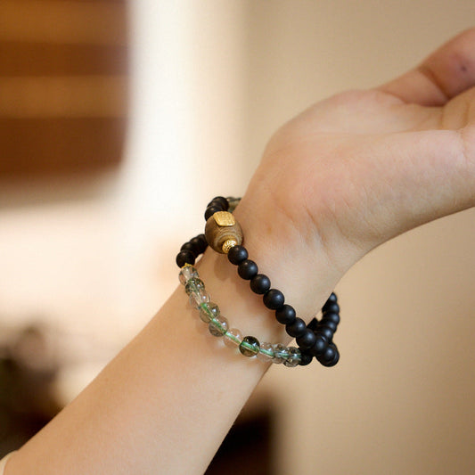 Ancient Glow Clear Quartz Crystal Bracelet