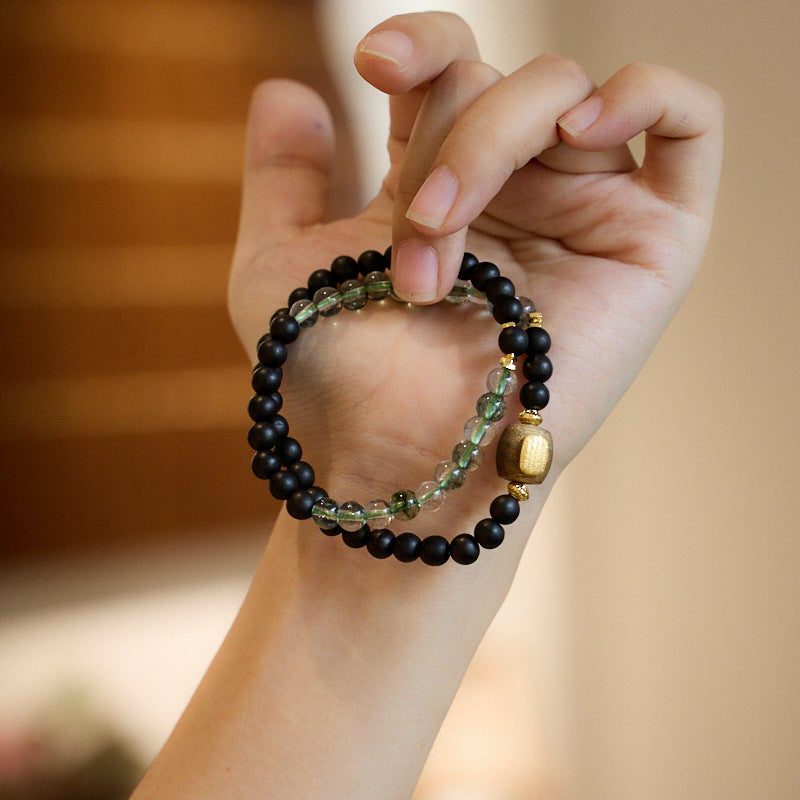 Ancient Glow Clear Quartz Crystal Bracelet