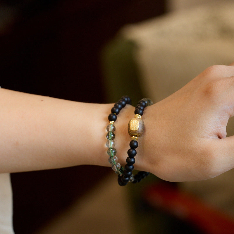 Ancient Glow Clear Quartz Crystal Bracelet