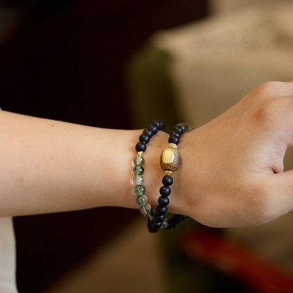 Ancient Glow Clear Quartz Crystal Bracelet