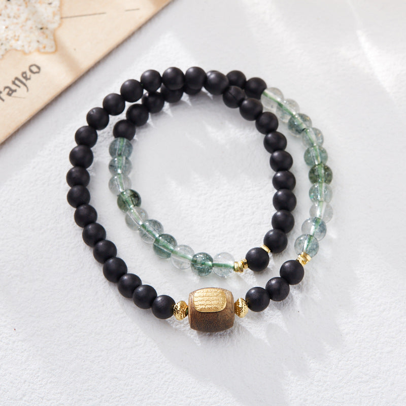 Ancient Glow Clear Quartz Crystal Bracelet