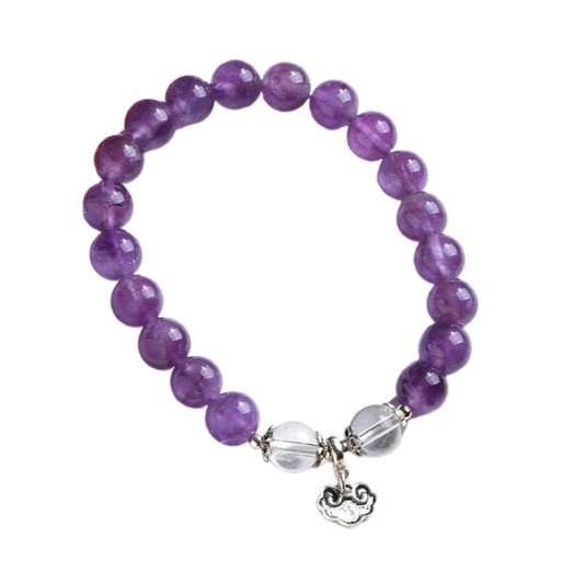 Fortune Cloud Amethyst Crystal Bracelet
