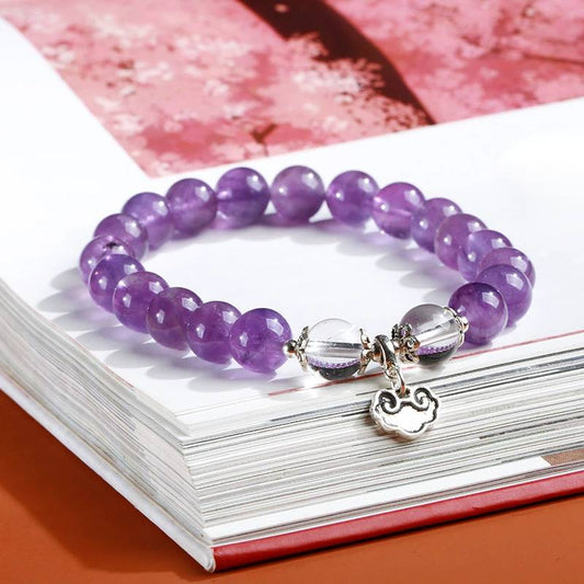 Fortune Cloud Amethyst Crystal Bracelet