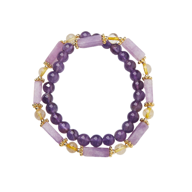 Twilight Balance Amethyst Crystal Bracelet
