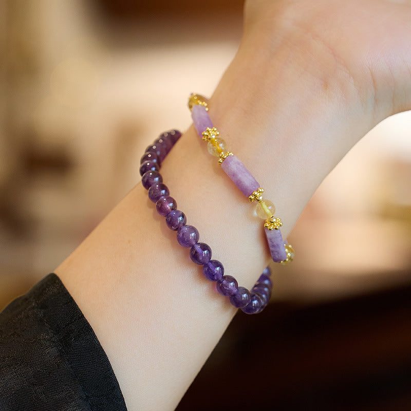 Twilight Balance Amethyst Crystal Bracelet