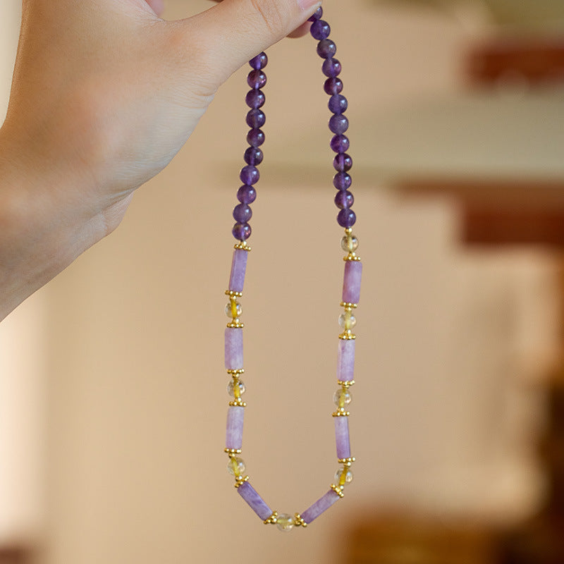 Twilight Balance Amethyst Crystal Bracelet