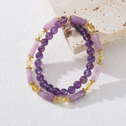 Twilight Balance Amethyst Crystal Bracelet