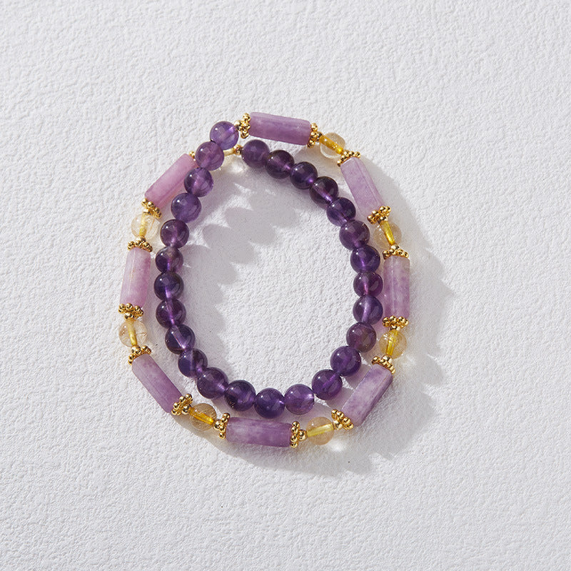 Twilight Balance Amethyst Crystal Bracelet