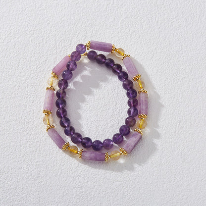 Twilight Balance Amethyst Crystal Bracelet