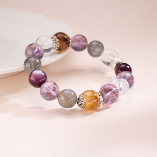 Deep purple amethyst bracelet supporting clarity and inner calm