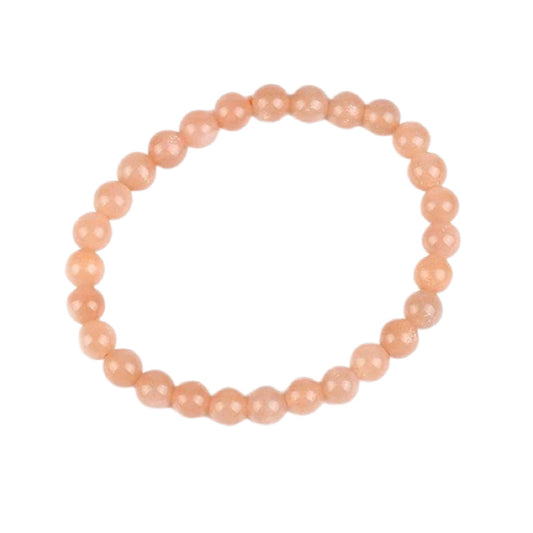 Dawn Glow Peach Moonstone Crystal Bracelet