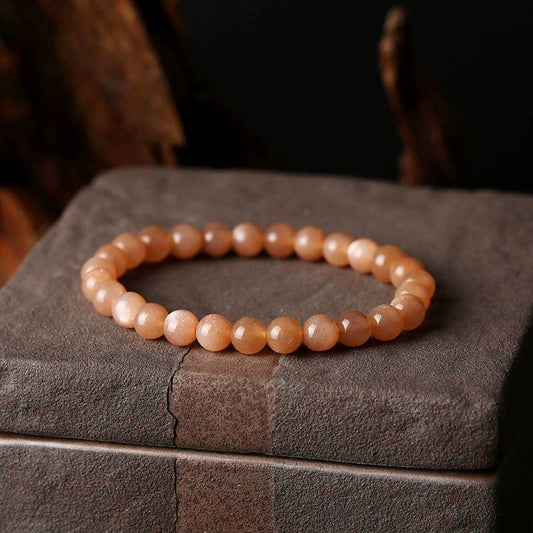 Dawn Glow Peach Moonstone Crystal Bracelet