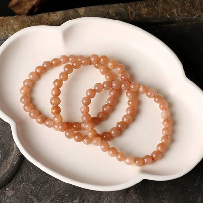 Dawn Glow Peach Moonstone Crystal Bracelet