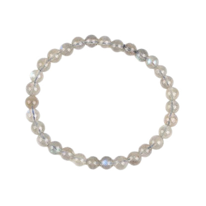 Moonlit Haze Grau Mondstein Kristall Armband
