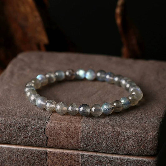 Moonlit Haze Gray Moonstone Crystal Bracelet