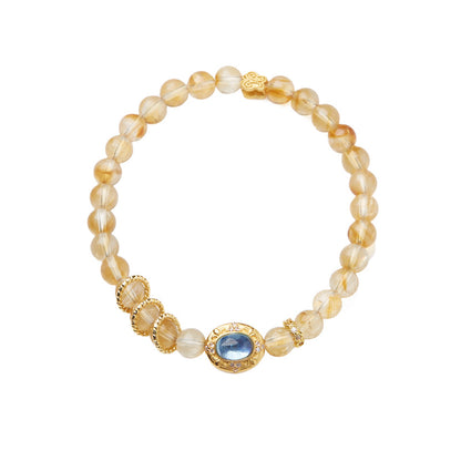 Golden Tides Citrine Crystal Bracelet