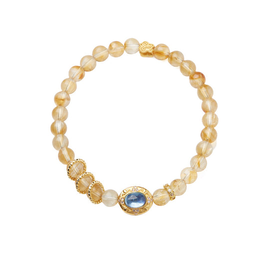 Golden Tides Citrine Crystal Bracelet