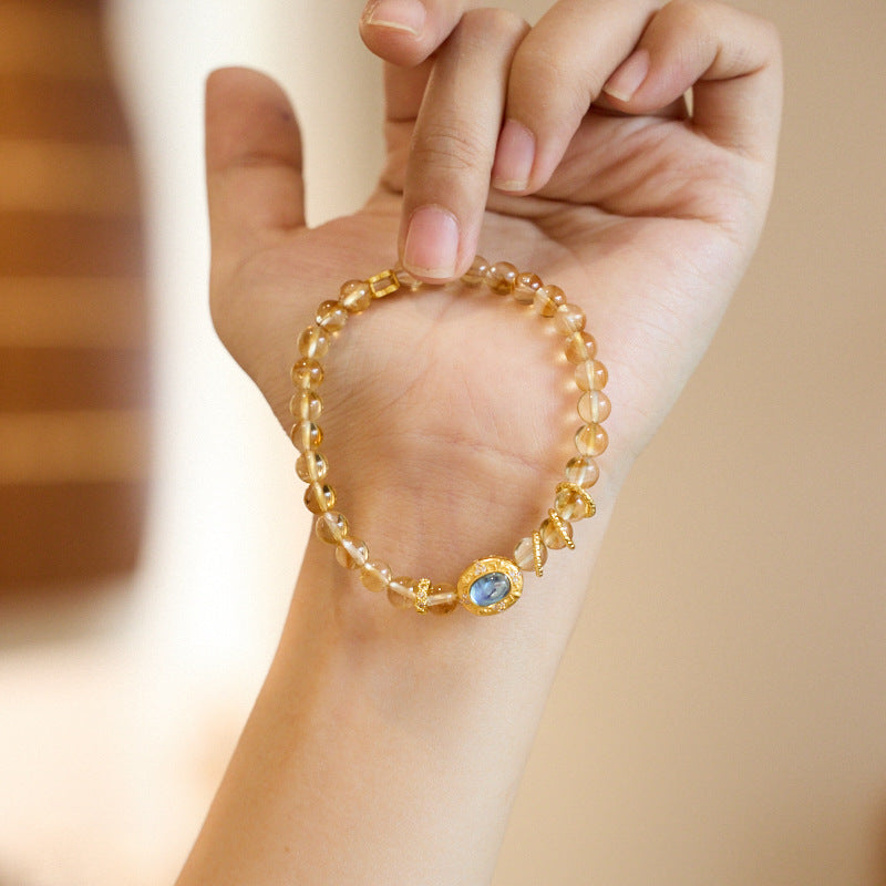 Golden Tides Citrine Crystal Bracelet