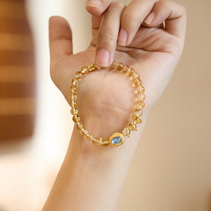 Golden Tides Citrine Crystal Bracelet