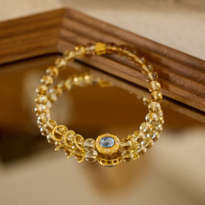 Golden Tides Citrine Crystal Bracelet
