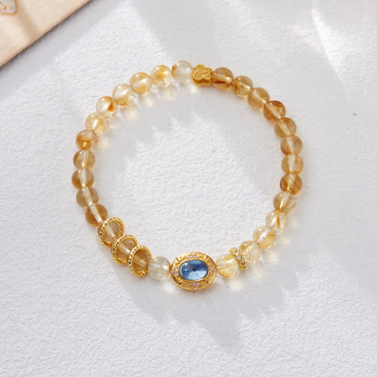 Golden Tides Citrine Crystal Bracelet