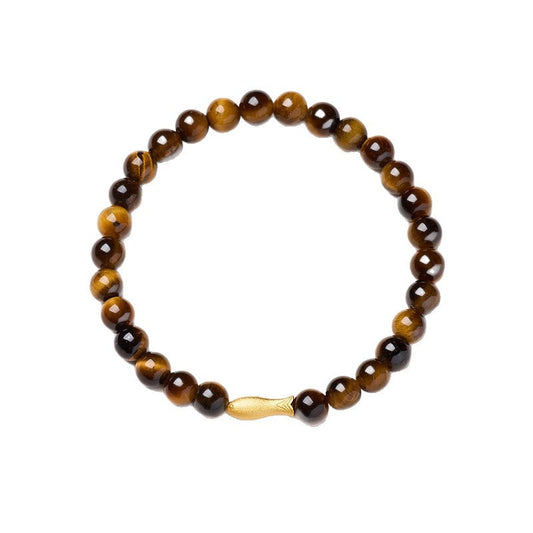 Golden Fin Tiger's Eye Crystal Bracelet