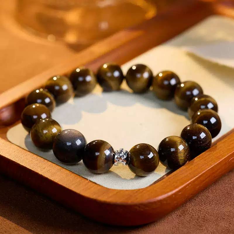 Solar Valor Citrine & Tiger's Eye Crystal Bracelet