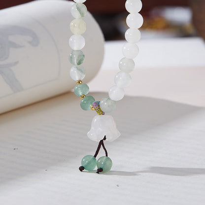 Lily of the Valley Jade Crystal  Bracelet