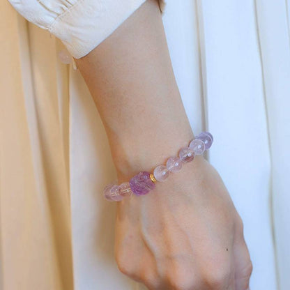 Eternal Labyrinth Amethyst Crystal Bracelet