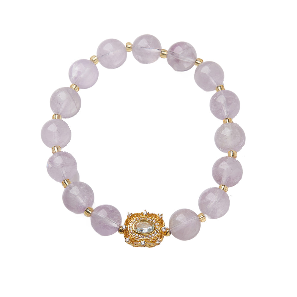 Lavender Horizon Amethyst Crystal Bracelet