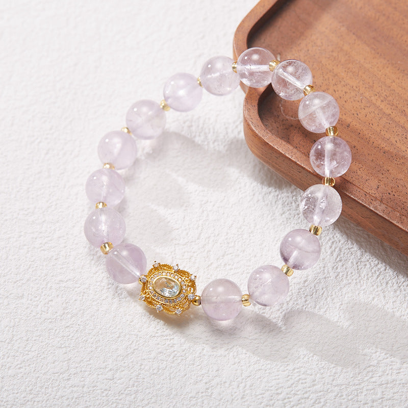 Lavender Horizon Amethyst Crystal Bracelet