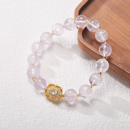 Lavender Horizon Amethyst Crystal Bracelet