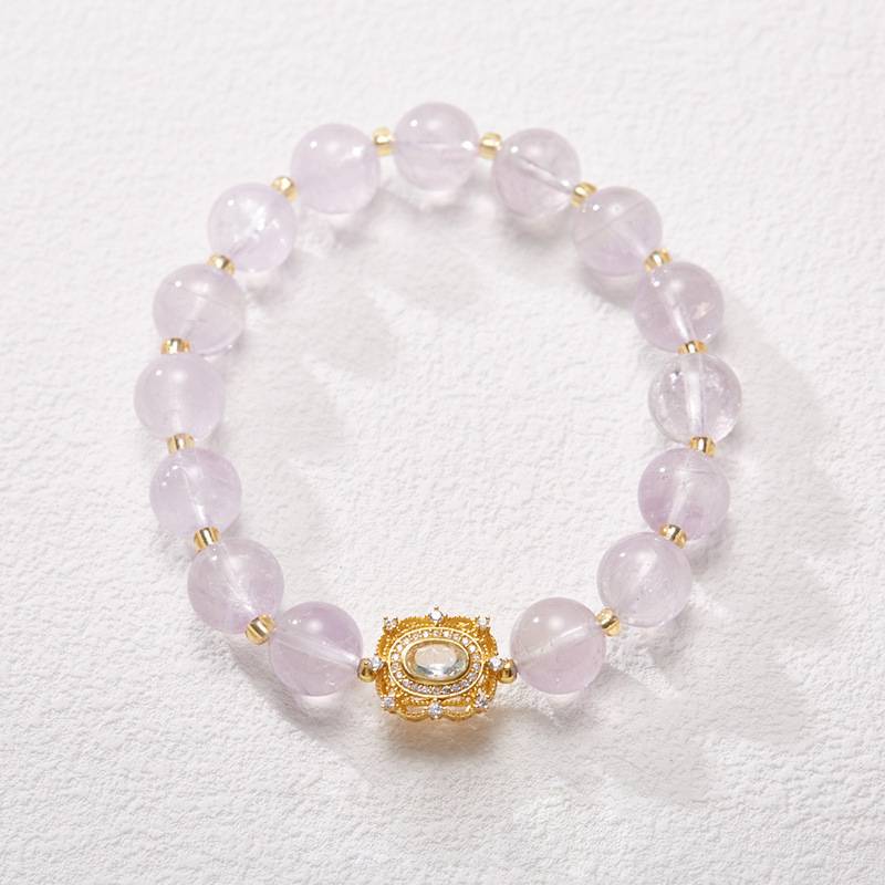 Lavender Horizon Amethyst Crystal Bracelet